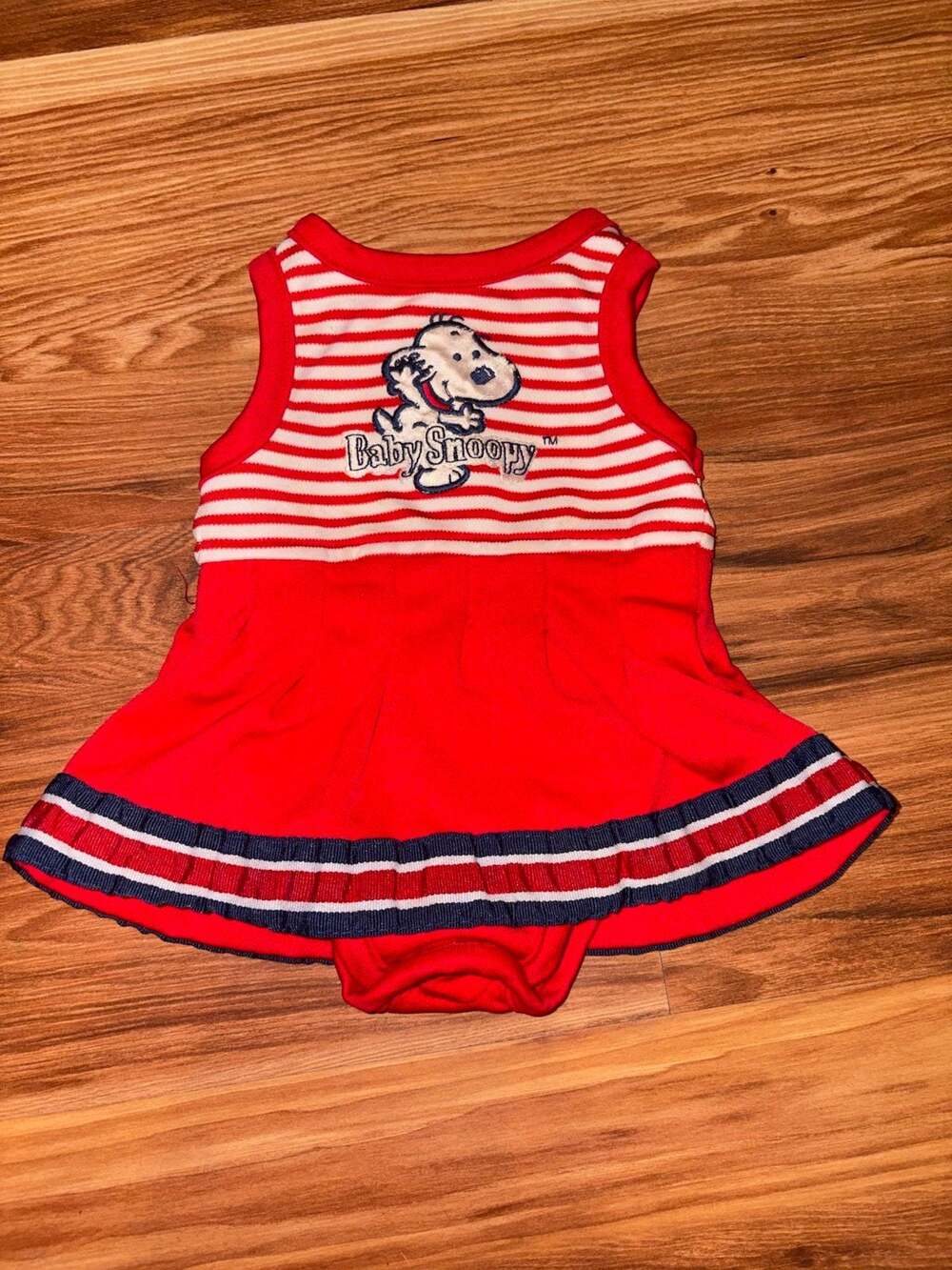 vintage baby snoopy cheer onesie